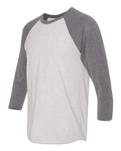 Load image into Gallery viewer, Premium Heather Sleeves/ Heather White Body — side · rembg
