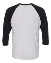Load image into Gallery viewer, Vintage Black Sleeves/ Heather White Body — back · rembg
