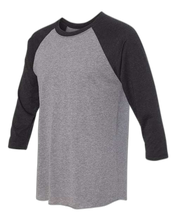Load image into Gallery viewer, Vintage Black Sleeves/ Premium Heather Body — side · rembg
