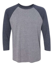Load image into Gallery viewer, Vintage Navy Sleeves/ Premium Heather Body — front · rembg
