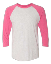 Load image into Gallery viewer, Vintage Pink Sleeves/ Heather White Body — front · rembg
