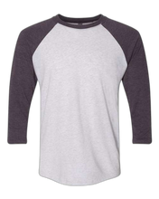 Load image into Gallery viewer, Vintage Purple Sleeves/ Heather White Body — front · rembg
