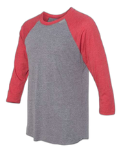 Load image into Gallery viewer, Vintage Red Sleeves/ Premium Heather Body — side · rembg
