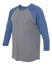 Load image into Gallery viewer, Vintage Royal Sleeves/ Premium Heather Body — side · rembg
