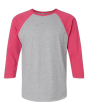 Load image into Gallery viewer, Vintage Heather/ Vintage Hot Pink — front · rembg

