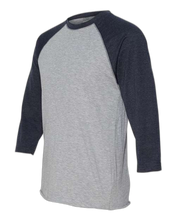 Load image into Gallery viewer, Vintage Heather/ Vintage Navy — side · rembg
