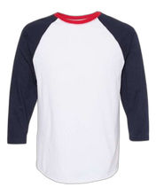 Load image into Gallery viewer, White/ Navy/ Red — front · rembg
