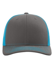 Load image into Gallery viewer, Charcoal/ Neon Blue — front · rembg
