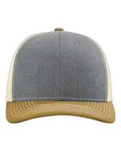 Load image into Gallery viewer, Heather Grey/ Birch/ Amber Gold — front · rembg
