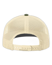 Load image into Gallery viewer, Heather Grey/ Birch/ Army Olive — back · rembg
