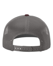 Load image into Gallery viewer, Heather Grey/ Charcoal/ Maroon — back · rembg
