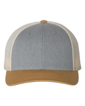 Load image into Gallery viewer, Heather Grey/ Birch/ Amber Gold — front · rembg
