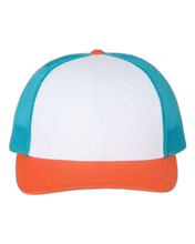 Load image into Gallery viewer, White/ Blue Hawaiin/ Pale Orange — front · rembg
