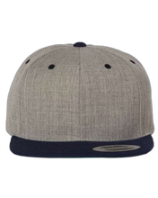 Load image into Gallery viewer, Heather Grey/ Navy — front · rembg
