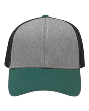 Load image into Gallery viewer, Heather Grey/ Charcoal/ Forest Green — front · rembg
