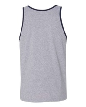 Load image into Gallery viewer, Athletic Heather/ Navy — back · rembg
