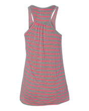 Load image into Gallery viewer, Athletic Heather/ Neon Pink — back · rembg
