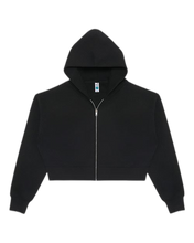 Load image into Gallery viewer, Lane Seven LS88003 — Women's Relaxed Cropped Full-Zip Hoodie Sweatshirt
