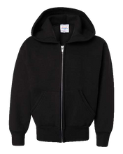 Load image into Gallery viewer, Hanes P480 — Youth EcoSmart® Full-Zip Hooded Sweatshirt
