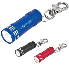 Load image into Gallery viewer, Mini Aluminum LED Flashlight With Key Clip
