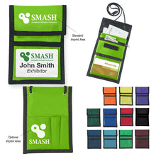 Load image into Gallery viewer, Nylon Neck Wallet Badge Holder
