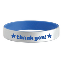 Load image into Gallery viewer, Silver Silicone Bracelets
