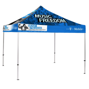 10'x10' Canopy with Custom Printing (Aluminum Frame)